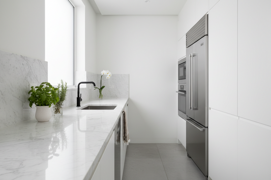 Clean, fresh kitchen with natural odor-free tips