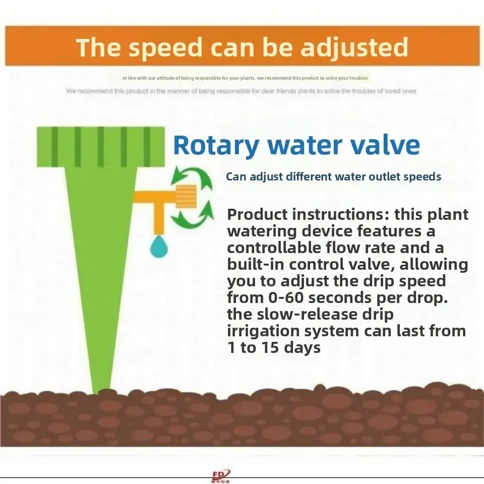 automatic plant watering device - self-watering spikes for indoor plants & vacation care - maifrenco inc
