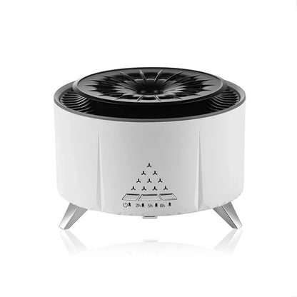 Volcano Flame Humidifier - Remote Control Aromatherapy Diffuser 350ml - MAIFRENCO INC