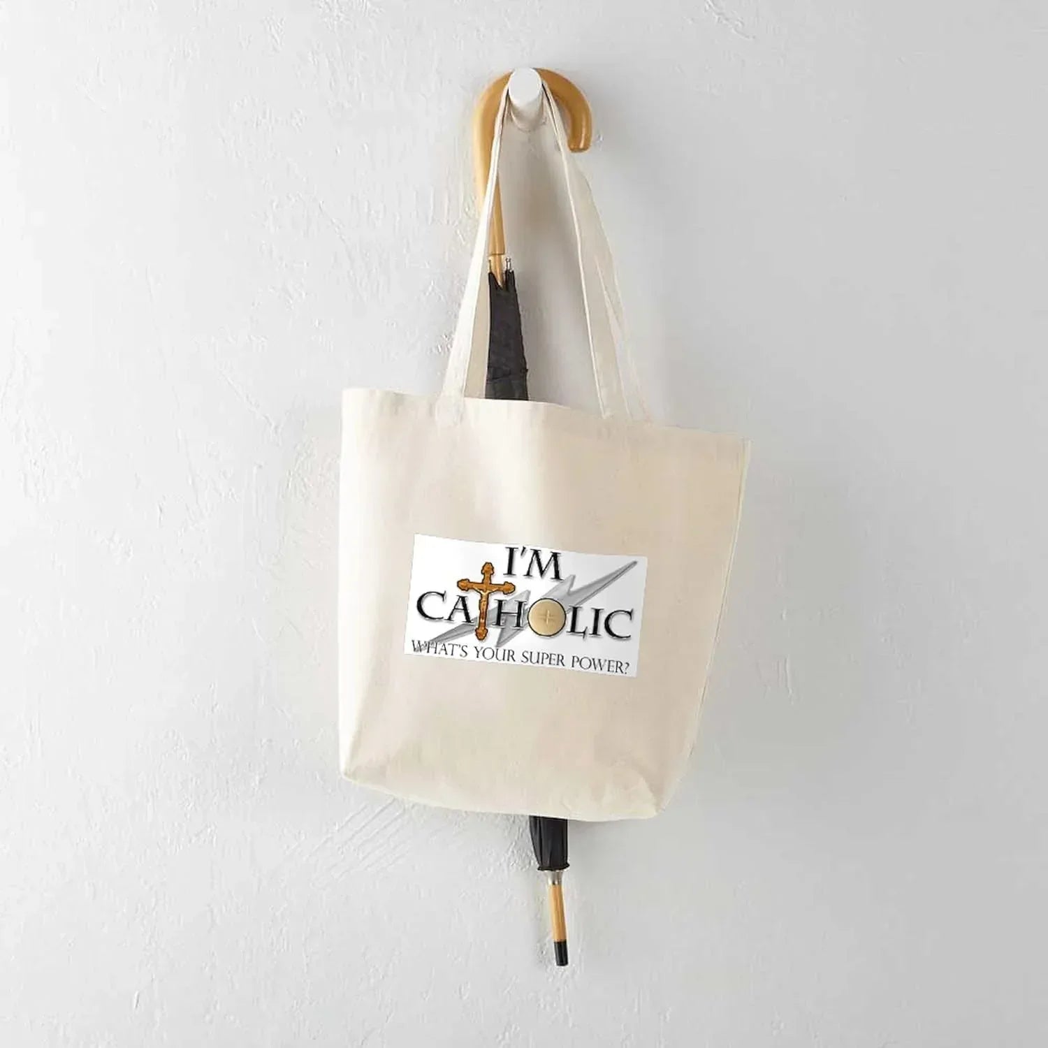 Faith-Inspired Canvas Tote Bag | Christian Reusable Shopping Bag with Scripture Quotes - MAIFRENCO INC