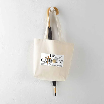Faith-Inspired Canvas Tote Bag | Christian Reusable Shopping Bag with Scripture Quotes - MAIFRENCO INC
