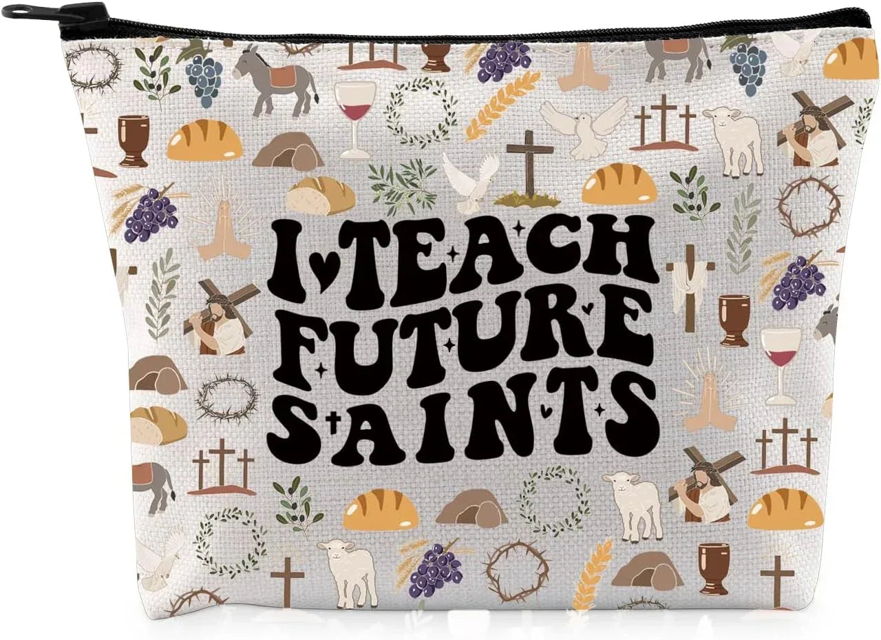 i teach future saints cosmetic bag - maifrenco inc