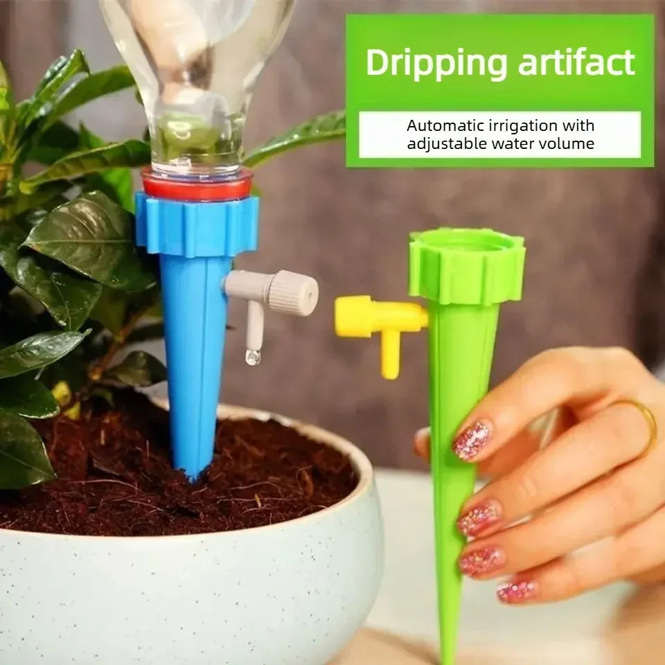 automatic plant watering device - self-watering spikes for indoor plants & vacation care - maifrenco inc