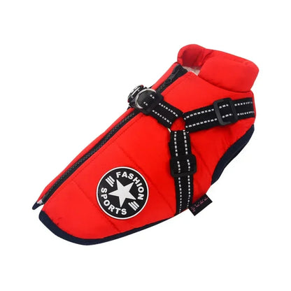 Waterproof Winter Dog Coat with Built-in Harness | Warm Clothes for Large & Small Pets