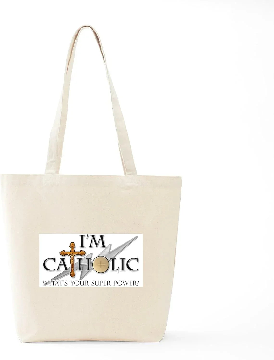 faith-inspired canvas tote bag | christian reusable shopping bag with scripture quotes - maifrenco inc