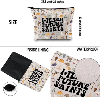 I Teach Future Saints Cosmetic Bag - MAIFRENCO INC