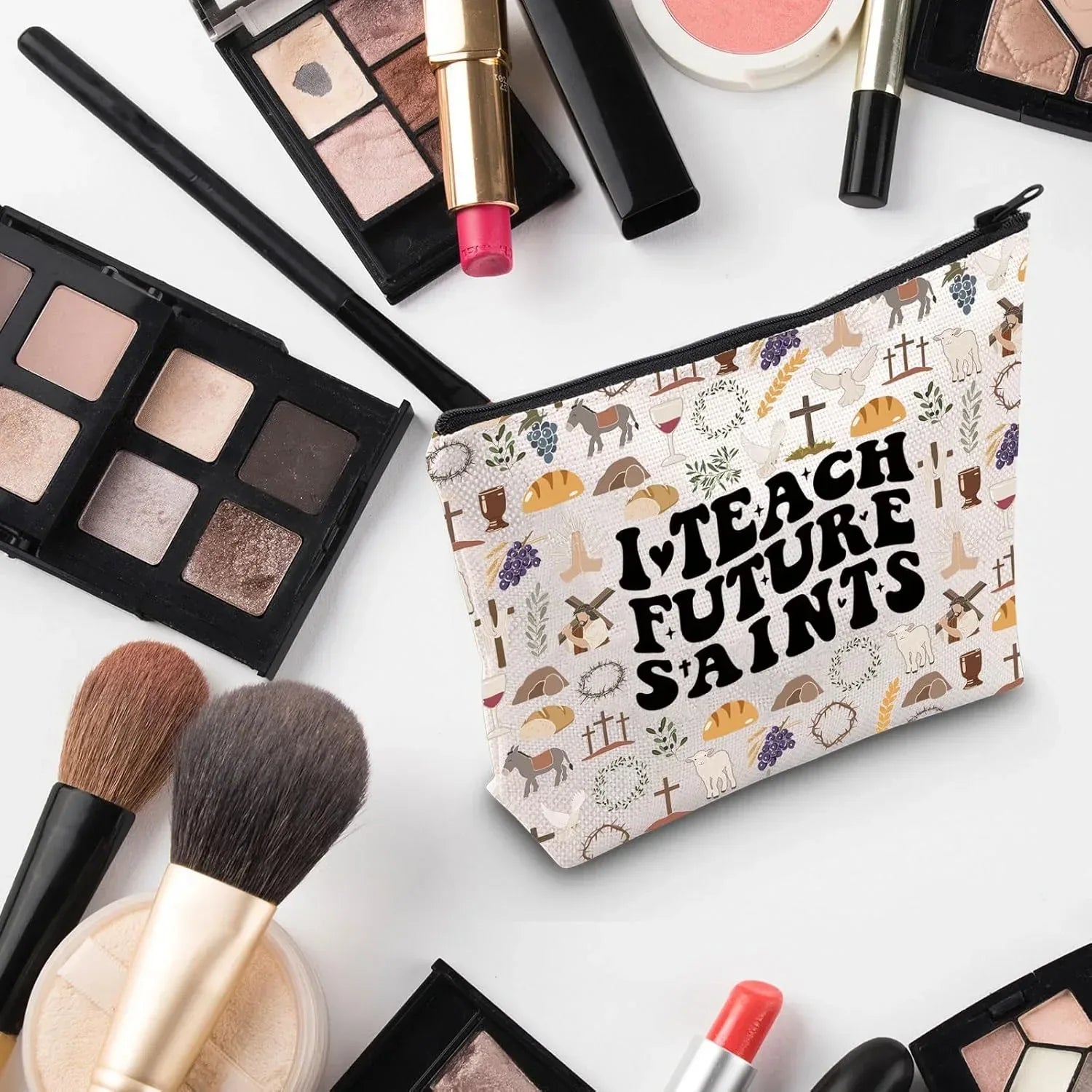 I Teach Future Saints Cosmetic Bag - MAIFRENCO INC