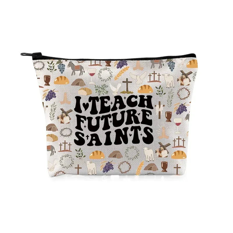 i teach future saints cosmetic bag - maifrenco inc