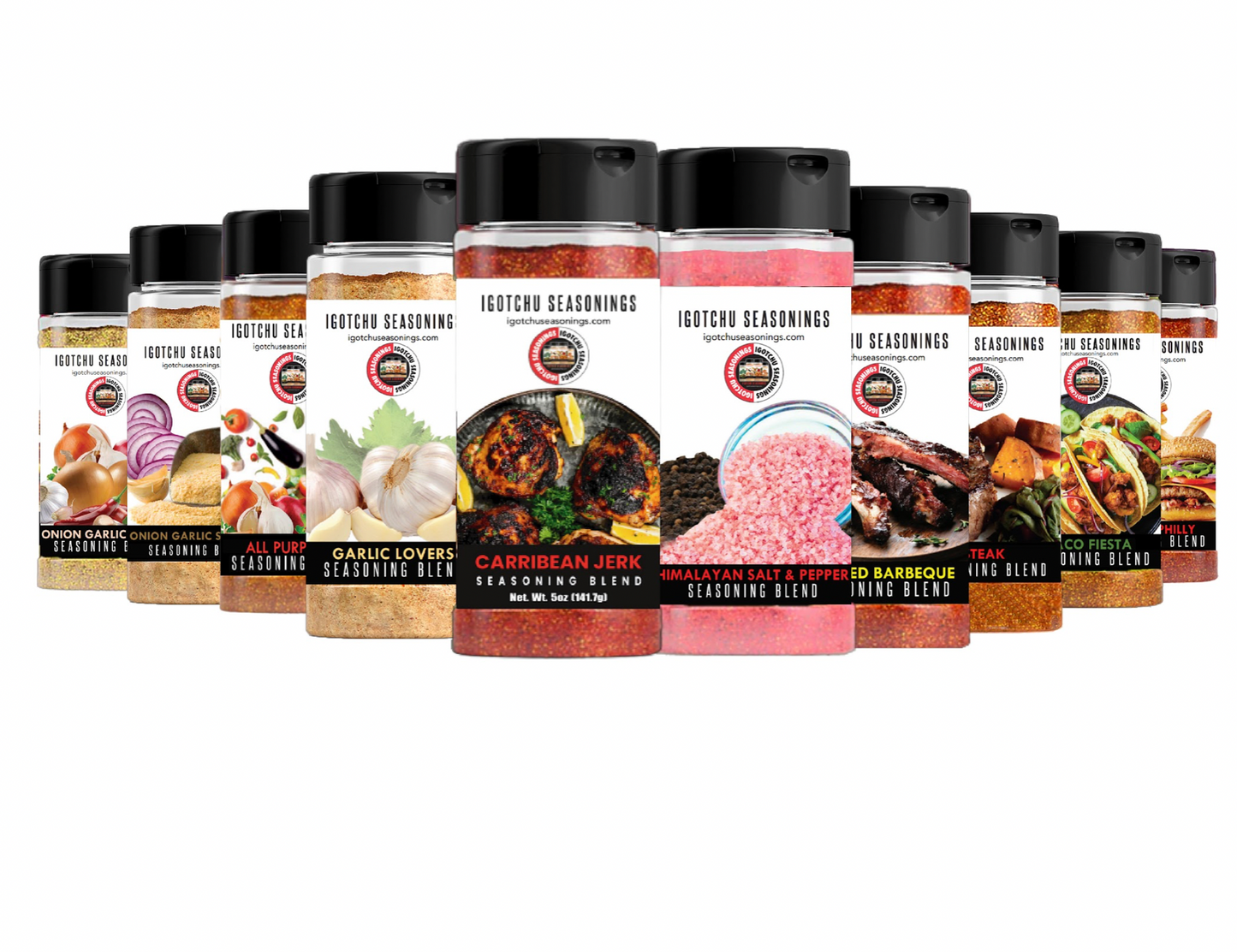 summertime delight seasoning bundle | 9-blend summer grilling set by igotchu seasonings
