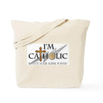 Faith-Inspired Canvas Tote Bag | Christian Reusable Shopping Bag with Scripture Quotes - MAIFRENCO INC