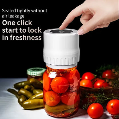 LED Digital Vacuum Sealer - Rechargeable Food Storage System for Fresh Meal Prep - MAIFRENCO INC