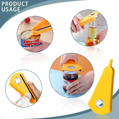 Can Opener Multifunctional Bottle Opener Jar Opener for Beer Coke Jam Beverage - MAIFRENCO INC