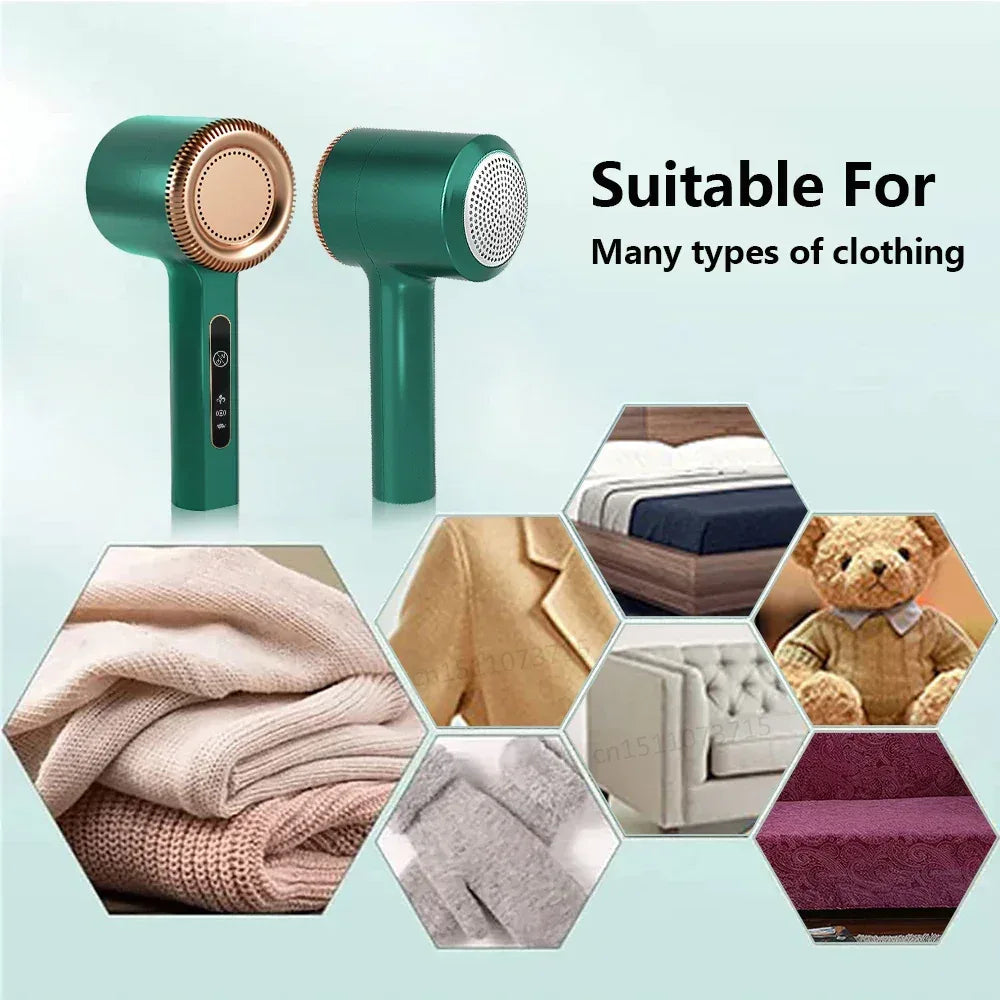 electric fabric shaver & lint remover | rechargeable fuzz pill remover for clothes & furniture - maifrenco inc