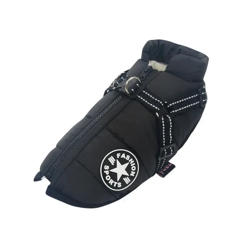 Waterproof Winter Dog Coat with Built-in Harness | Warm Clothes for Large & Small Pets
