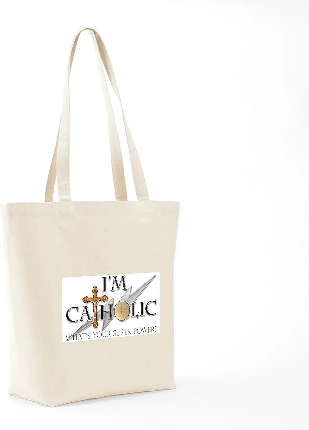 faith-inspired canvas tote bag | christian reusable shopping bag with scripture quotes - maifrenco inc