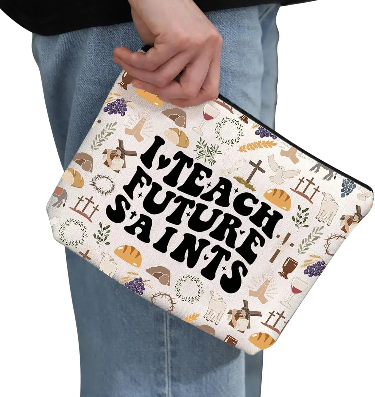 i teach future saints cosmetic bag - maifrenco inc