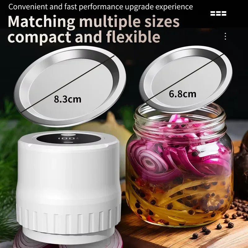 led digital vacuum sealer - rechargeable food storage system for fresh meal prep - maifrenco inc