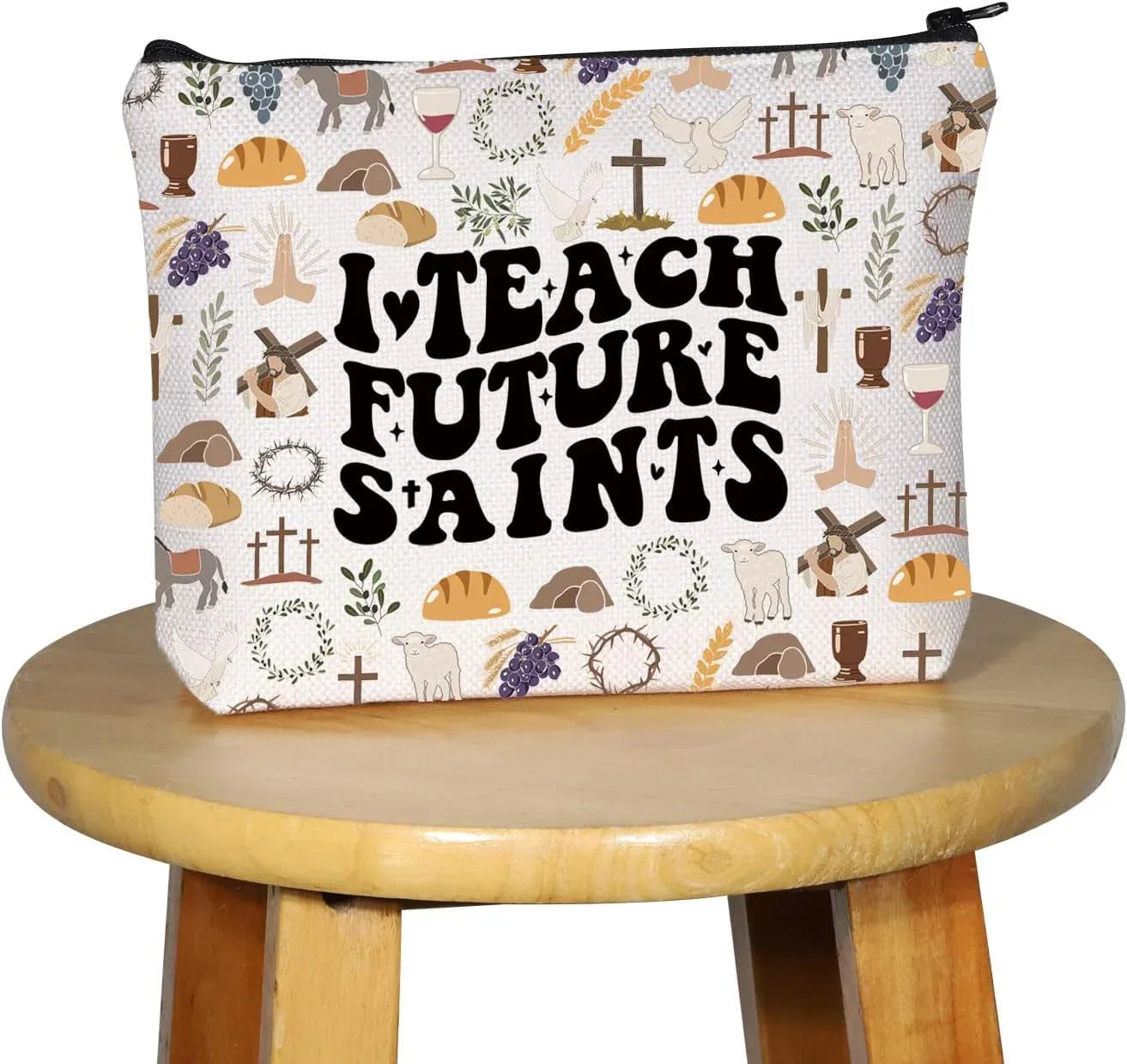 i teach future saints cosmetic bag - maifrenco inc