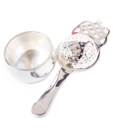 Tea Strainer – Fine Mesh, Silver Plated | For Loose Leaf Tea & Infusions