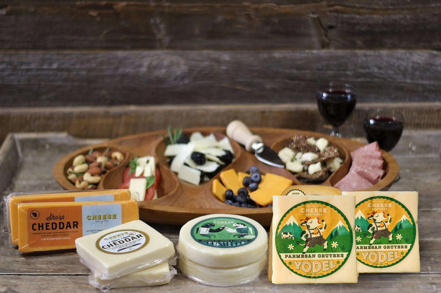 sharp & flavorful cheese box – 8 artisan wisconsin cheeses